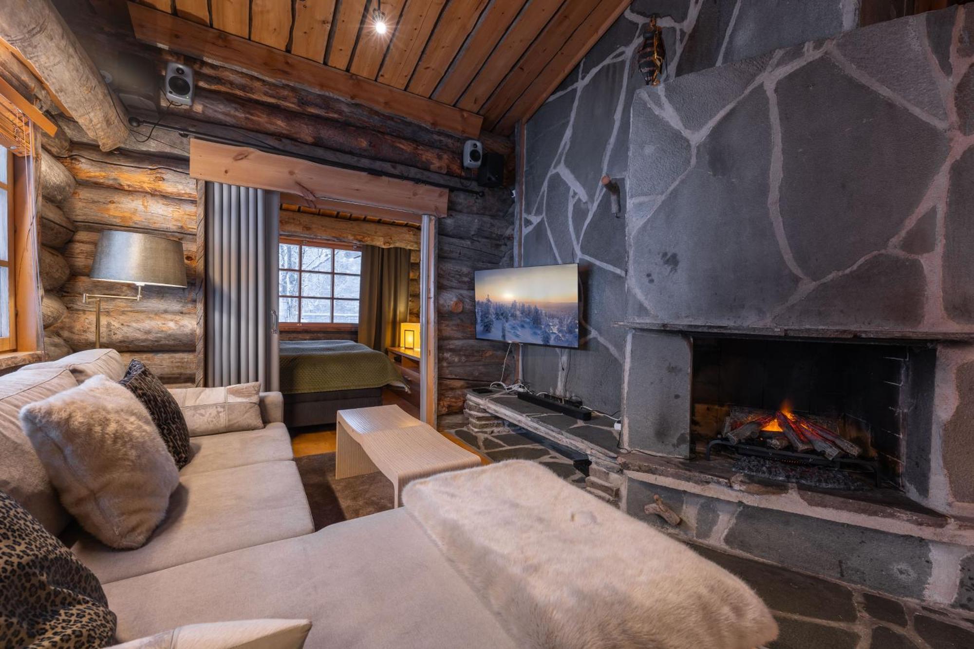 Kuukkeli Log Houses Teerenpesae - Premium Suite A48 Saariselka Exteriér fotografie